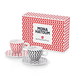 Illy Art Collection Mona Hatoum set 2 cappuccino cups Buy now on Shopdecor
